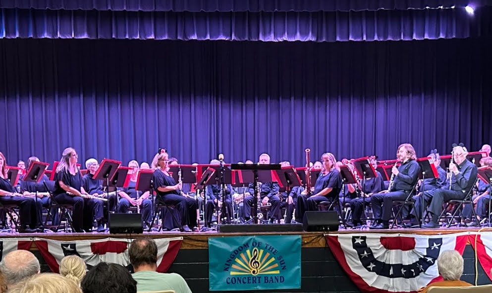 The Kingdom of the Sun Concert Band is comprised of dozens of individuals of all ages.