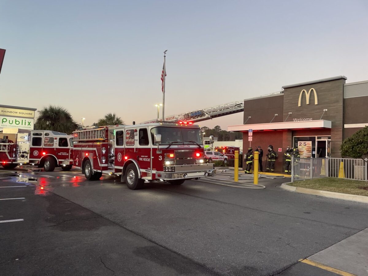 Fire ignites inside  McDonald’s in Marion County