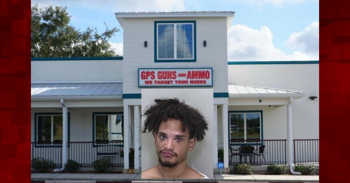 Nathaniel Sebastian Vargas was arrested on January 14, 2025, after he allegedly stole a pistol from an Ocala gun shop.