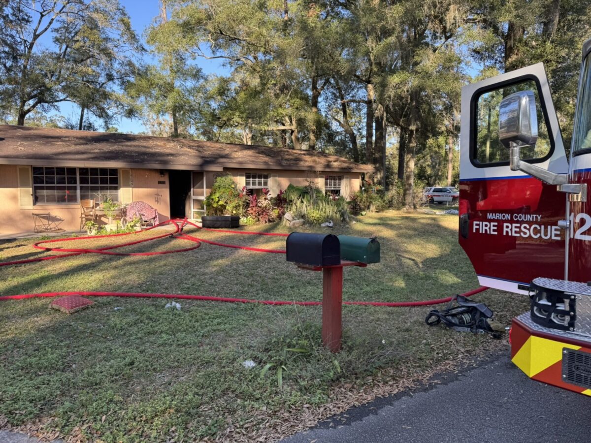 Woman trapped in burning Ocala home rescued by emergency personnel