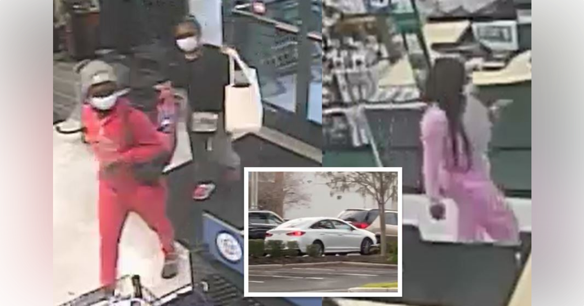 These three women are suspects in a theft that occurred at a sporting goods store in Ocala on January 19, 2025. (Photos: Ocala Police Department)